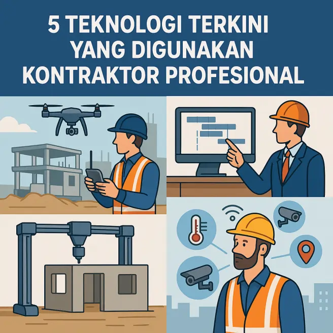 5 Teknologi Terkini yang Digunakan Kontraktor Profesional