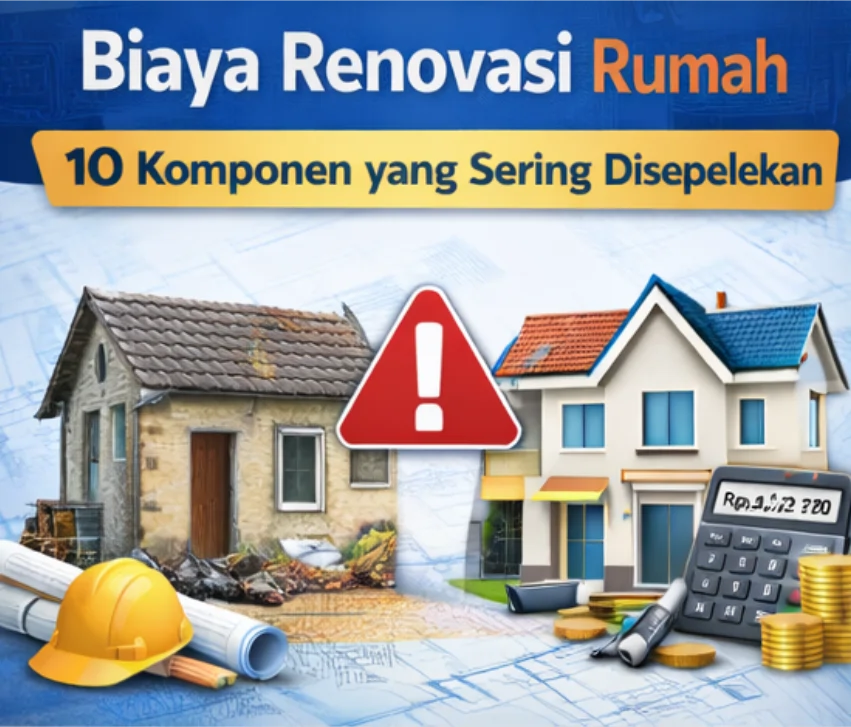 Biaya Renovasi Rumah sering membengkak karena komponen kecil yang disepelekan