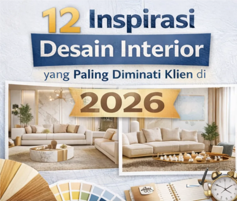 Inspirasi Desain Interior 2026 dengan konsep modern, natural, dan fungsional