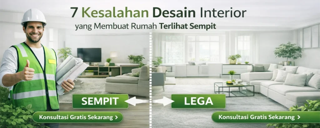 Kesalahan Desain Interior yang membuat rumah terlihat sempit dan tidak nyaman
