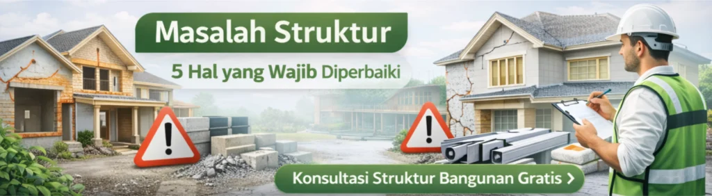 Masalah Struktur bangunan yang wajib diperbaiki sebelum renovasi rumah
