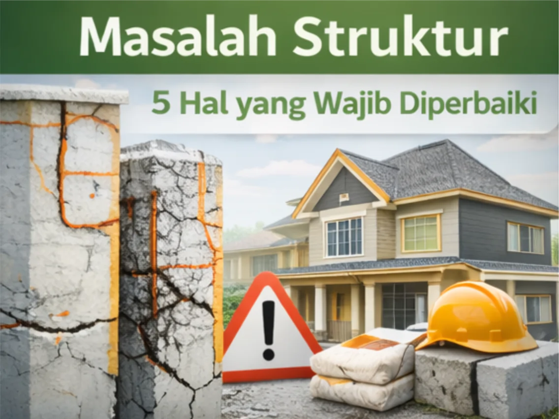 Masalah Struktur bangunan yang wajib diperbaiki sebelum renovasi rumah