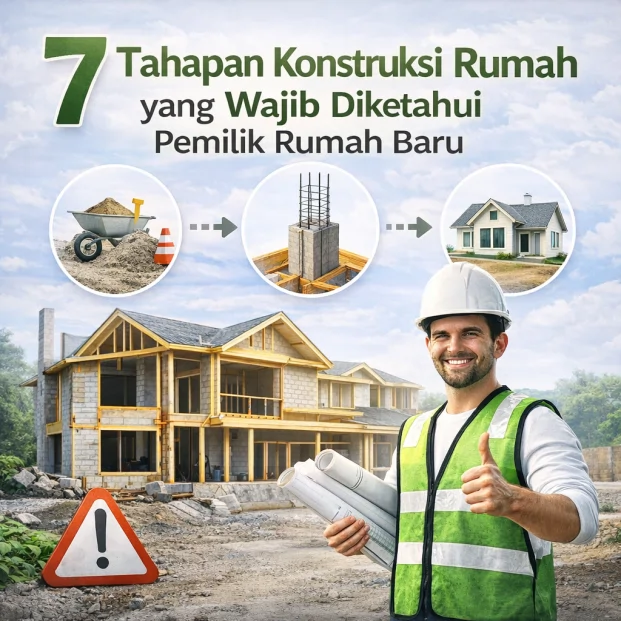 Tahapan konstruksi rumah untuk mencegah Masalah Struktur sejak awal pembangunan