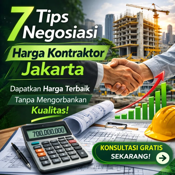 Tips negosiasi harga kontraktor Jakarta agar mendapatkan penawaran terbaik dan transparan
