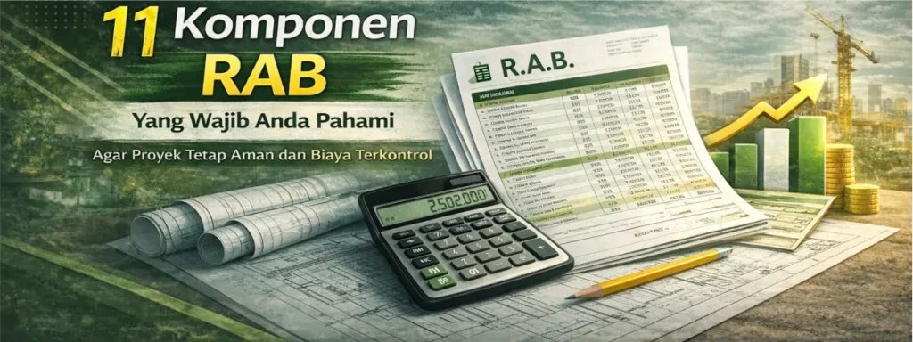 Ilustrasi 11 komponen RAB proyek konstruksi yang wajib dipahami sebelum membangun