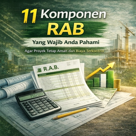 Ilustrasi 11 komponen RAB proyek konstruksi yang wajib dipahami sebelum membangun