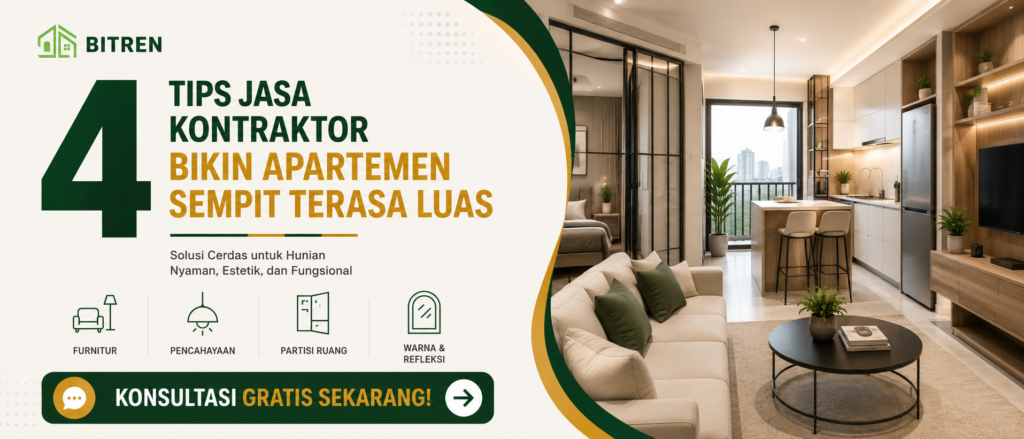 gambar banner 4 Tips Desain Interior Bikin Apartemen Sempit Terasa Luas