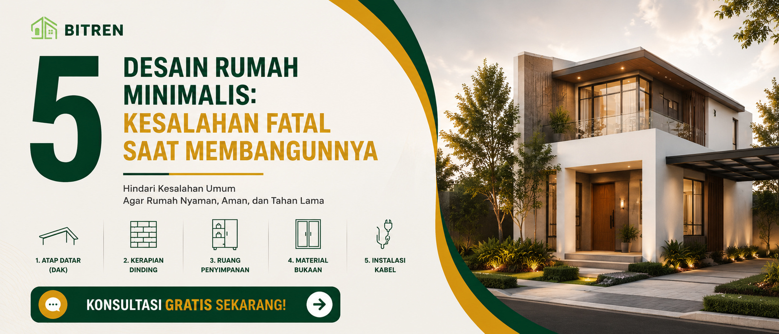Desain Rumah Minimalis 5 Kesalahan Fatal Saat Membangunnya