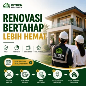 Strategi Renovasi Bertahap bersama Bitren untuk renovasi rumah sesuai budget